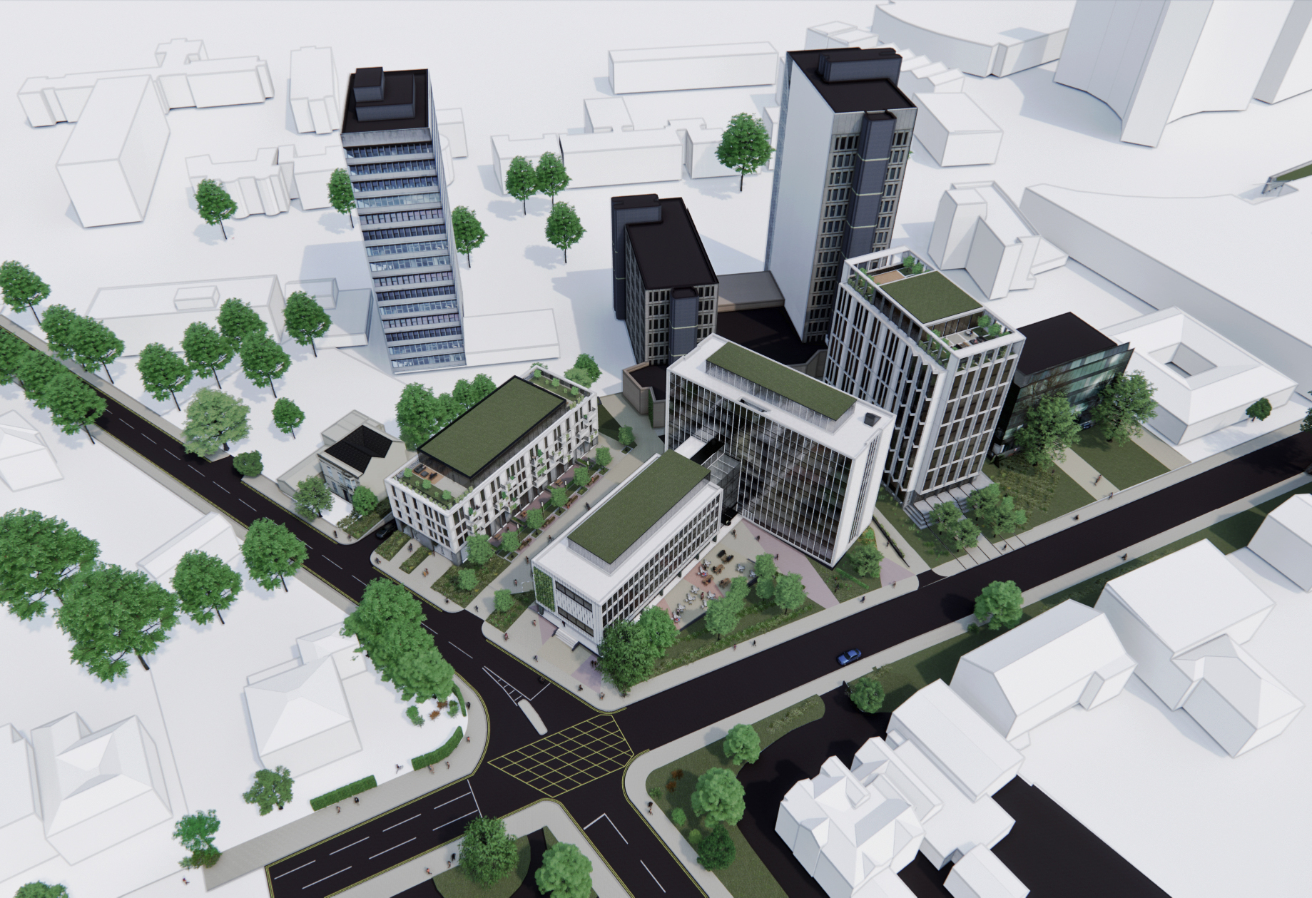 Plans Go In For Redevelopment of Chamber of Commerce Building